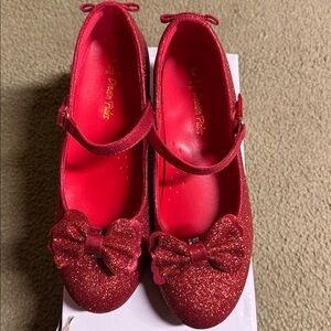 Dream Pairs Red Glitter Dress Shoes